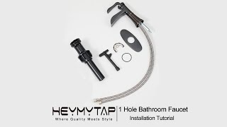 Quick Installation Video JLBSF04 HEYMYTAP Waterfall Bathroom Faucet [upl. by Aztiram]