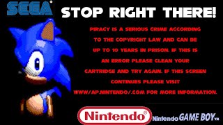 GBA Sonic Anti Piracy Screen [upl. by Rundgren907]