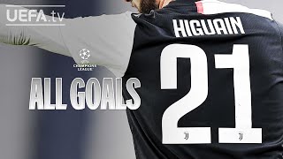 GONZALO HIGUAÍN ALL UCL GOALS [upl. by Yenruoj760]