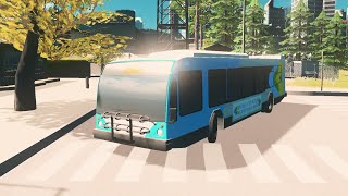 Route 54 Stm bus ride  Cities skylines [upl. by Ibba]