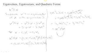 Eigenvalues Eigenvectors and Quadratic Forms [upl. by Nnaecarg]