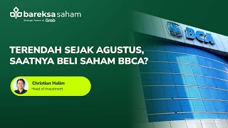 Terendah Sejak Agustus Saatnya Beli Saham BBCA [upl. by Amalia]