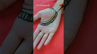 New stylish front hand mehndi design mehndi ka design simple shorts youtubeshorts uhmehandi [upl. by Rolyat]