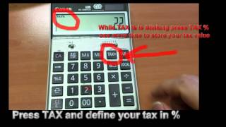 How to use TAX function on calculator [upl. by Esir]