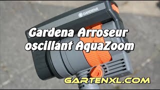 Gardena Arroseur oscillant AquaZoom compact  L arrosage de la pelouse [upl. by Ytsur]