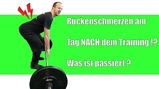 Rückenchmerzen NACH dem Training  Das solltest du tun ➡➡➡ [upl. by Hardman]