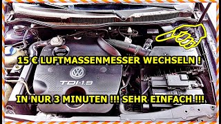 Golf 4 Luftmassenmesser wechseln  Anleitung  Golf MK4 MAF Sensor Replacement Tutorial [upl. by Oihsoy]