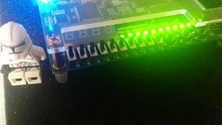 Shift Registers in VHDL Altera DE0 Board [upl. by Marcelia]