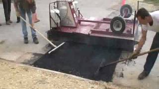 EZ Pavement Repair Infrared Asphalt Repair Demo For American Water [upl. by Prisilla]