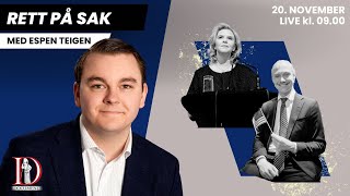 FrP over 25 prosent – er det tid for Make Norway Great Again  Rett på sak 20 november [upl. by Ennaitak]