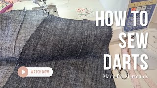 How to sew darts [upl. by Mohl]