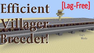 Efficient Villager Breeder 11218 Vanilla Survival  Rays Works [upl. by Philipson]