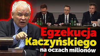 Egzekucja Kaczyńskiego Transmitowane w TVP przesłuchania Kaczyńskiego przed komisjami wykończą go [upl. by Annais]