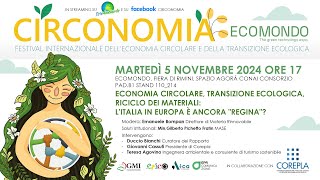 Economia circolare transizione ecologica riciclo dei materiali [upl. by Alage]