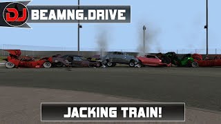 BeamNGDrive MEGA JACKING TRAIN [upl. by Aisatan]