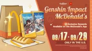 McDonalds x Genshin Imapct code giveaway [upl. by Avenej647]