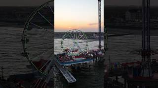 Galveston Island Historic Pleasure Pier Evening Glow and Coastal Fun  Galveston TX [upl. by Corbet]