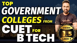 Top Govt Colleges From CUET 2023 for BTech  Fees Salary Package Placements  Anupam Sir [upl. by Alieka]