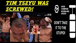 TIM TSZYU HAS A HOLE IN HIS HEAD DID HE HAVE A SEIZURE AFTER THE FUNDORA FIGHT NEEDS REMATCH [upl. by Krell]