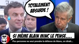 quotMacron a un PROBLÈME PSYCHOLOGIQUEquot selon son ancien mentor Alain Minc [upl. by Benni208]