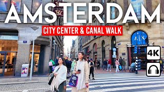 AMSTERDAM Netherlands 🇳🇱 4K Walking Tour In the City Of Dutch Charm [upl. by Wilone60]