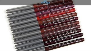 Jordana Easyliners For Lips Live Swatches amp Review [upl. by Chien538]