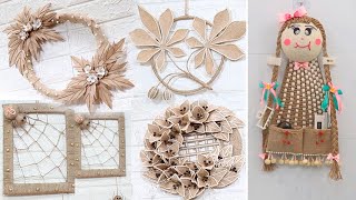 10 Jute Wall Hanging Craft Ideas  Best Compilation  Jute Decor [upl. by Namhcan]