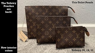 Louis Vuitton Trio Toilet Pouch toiletry pouches are back [upl. by Garland]