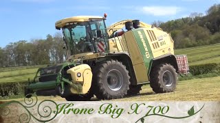 Krone Big X700 Kincaid Contracting Trailflat Farm gtritchie5 [upl. by Rafa]