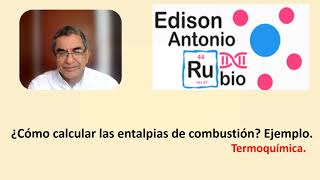 Como calcular la entalpia de combustión ejemplo 100 min [upl. by Hephzipah]