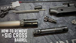 Removing a SIG Cross Barrel [upl. by Ahsenad]