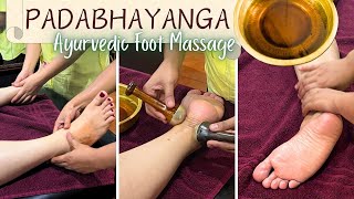 PADABHAYANGA foot massage Benefits Procedure Kansa Wand  Ayurvedic treatment for heel pain [upl. by Assilam]