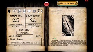 Lets Play Lone Wolf Seventh Sense GermanEnglish  Book 2  Fire on the Water 6 [upl. by Noterb471]