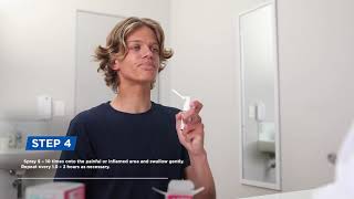 How to use your oral throat spray device correctly [upl. by Damiano]