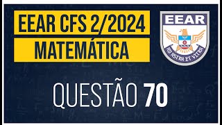 Questão 70 EEAR 20242 Matemática Prova Código 16 [upl. by Mirielle158]