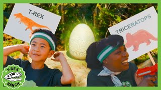 Whos the best Park Ranger Fun Challenges and Games 🦖 TRex Ranch Dinosaur Videos [upl. by Godfrey]