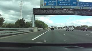 Driving on the M4 amp M25 motorways England UK [upl. by Pearse5]