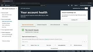 Ultimate AWS Certified Cloud Practitioner2023  AWS Health Dashboard Hands On [upl. by Nefets]