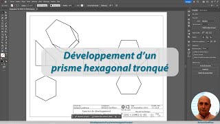 Développement d’un prisme hexagonal tronqué [upl. by Winshell]