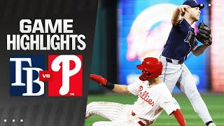 Rays vs Phillies Game Highlights 9924  MLB Highlights [upl. by Trilby]