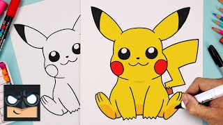 How To Draw Pikachu  Pokemon for BEGINNERS [upl. by Ambrosine]