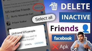 How to Unfriend inactive friends on Facebook at once 2024  Remove inactive friends on Facebook 2024 [upl. by Hannis]