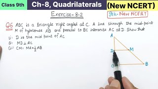 Class 9th Chapter 8 Quadrilaterals Exercise 82 Question 6 Maths new NCERT  Class 9 Ex 82 Q6 cbse [upl. by Anole153]