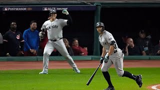 POSTSEASON GIANCARLO Stanton delivers a 3run homer in ALCS Game 4 [upl. by Ebocaj]