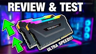 Corsair Vengeance RGB PRO  Specs Review and Testing Results [upl. by Annayd]