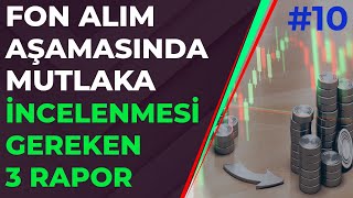 FONLARI İNCELERKEN MUTLAKA BAKMANIZ GEREKEN 3 ÖNEMLİ SİTE VE RAPOR  Yatırım Fonları Eğitimi 10 [upl. by Sremlahc]