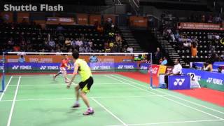 Lee Chong Wei vs Wei Nan Yonex Sunrise India Open 2016 [upl. by Bonnette]