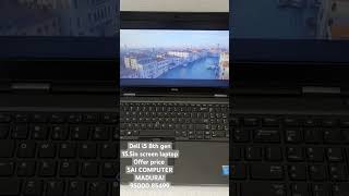 DELL i5 8th gen laptop A grade 8gb ram 16gb ram mixed 256SSD512SSD WIFI Sai computer 95000 85499 [upl. by Ellehcam917]