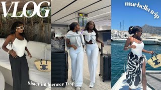 MARBELLA VLOG  sister influencer trip [upl. by Roderica]