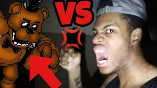 elisocray  CALLING FREDDY FAZBEAR HE CAME TO MY HOUSE WE HAD A FIGHT REUPLOADED [upl. by Darken]